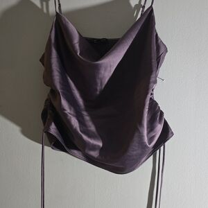 Dynamite Purple Draped Camisole
